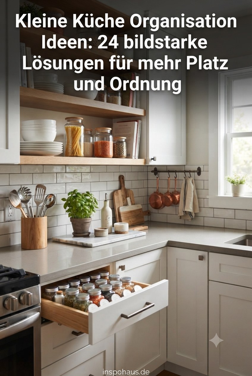 Kleine Küche Organisation Ideen: 24 bildstarke Lösungen für mehr Platz und Ruhe