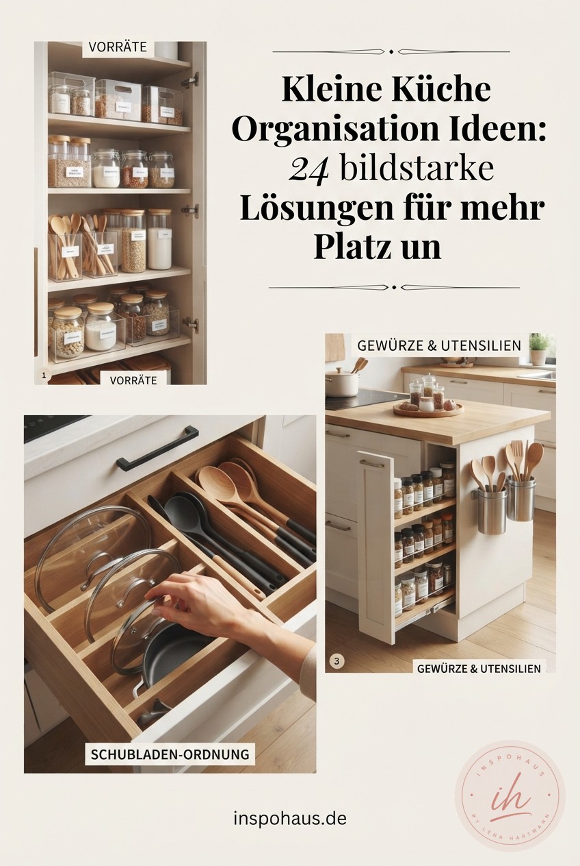 Kleine Küche Organisation Ideen: 24 bildstarke Lösungen für mehr Platz und Ruhe