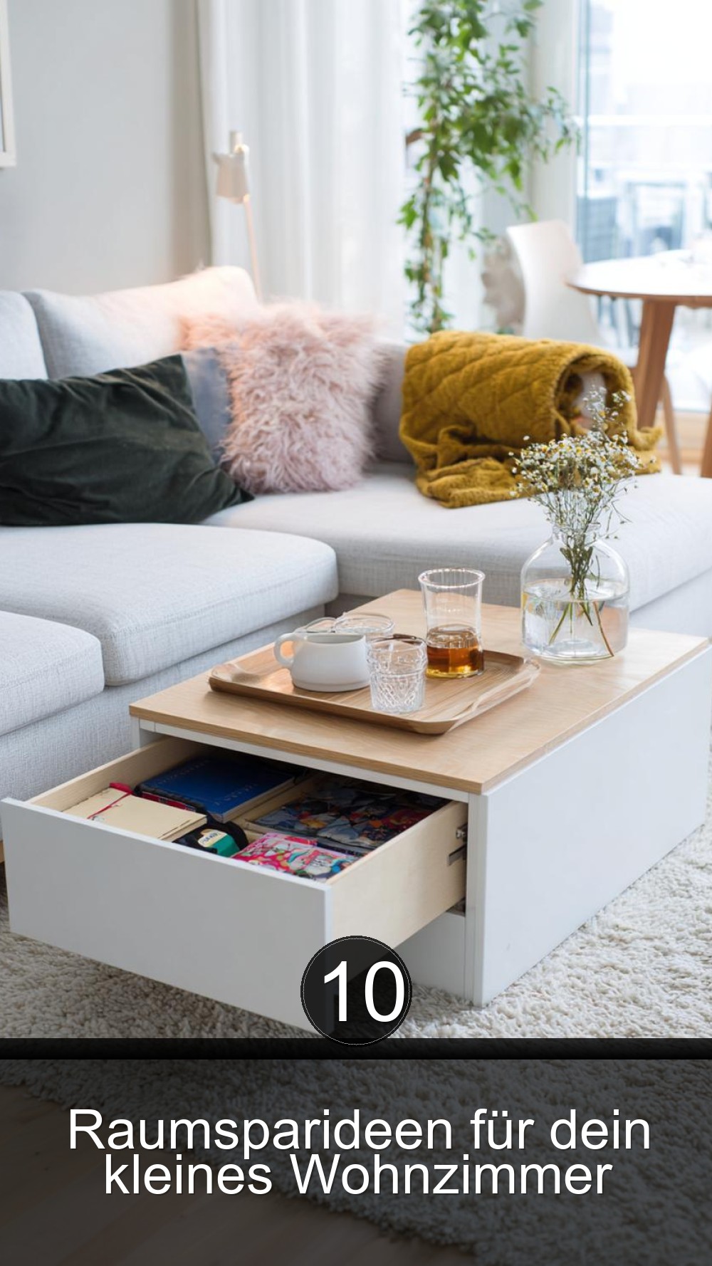 10 Raumsparideen für dein kleines Wohnzimmer