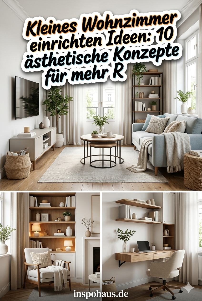 Kleines Wohnzimmer einrichten Ideen: 10 ästhetische Konzepte für mehr Raumgefühl