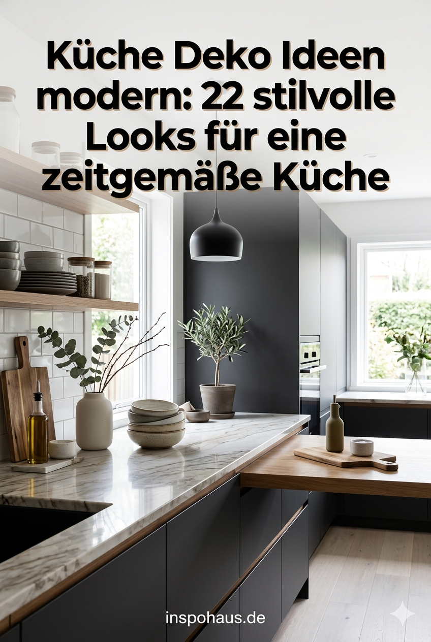 Küche Deko Ideen modern: 22 stilvolle Looks für eine zeitgemäße Küche