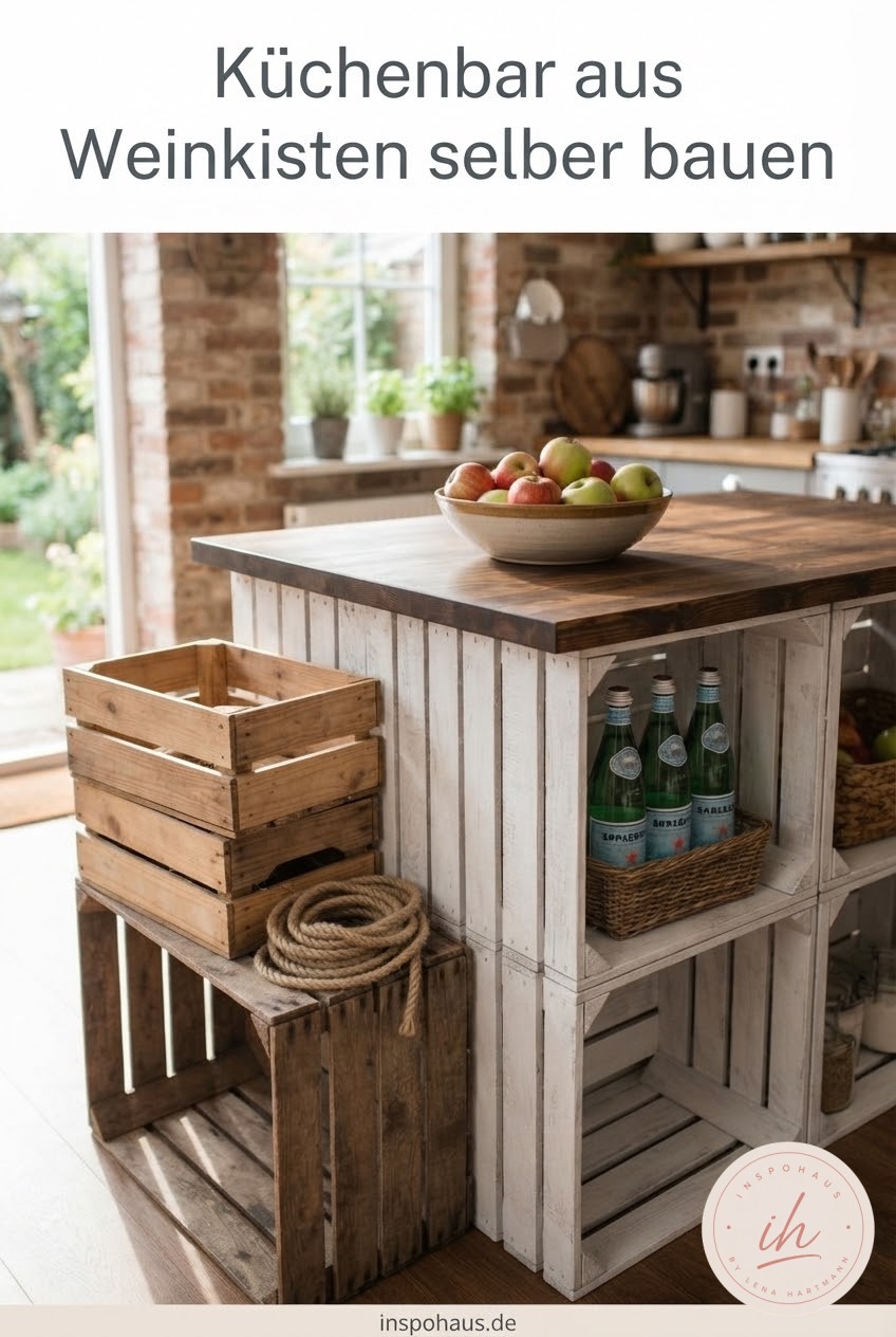 Küchenbar aus Weinkisten selber bauen