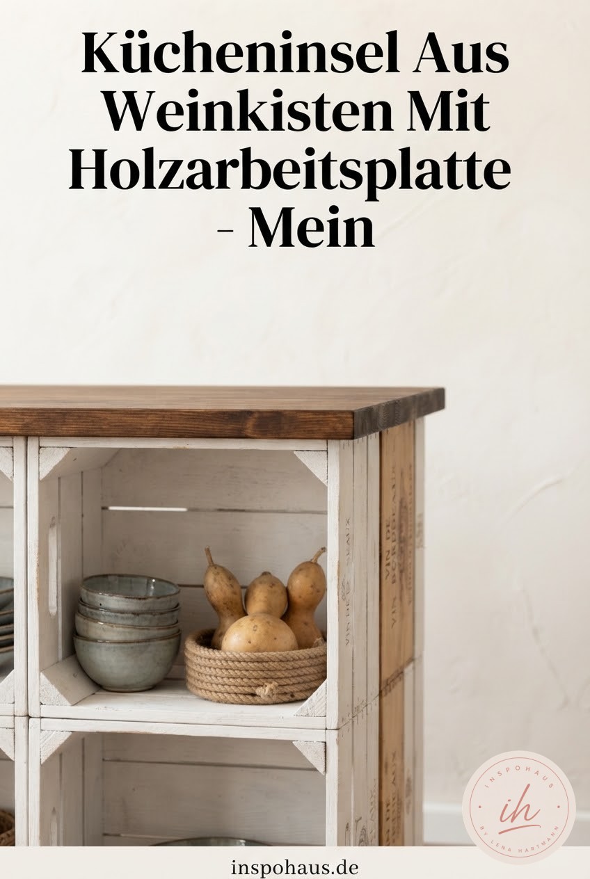 Kücheninsel Aus Weinkisten Mit Holzarbeitsplatte - Mein
