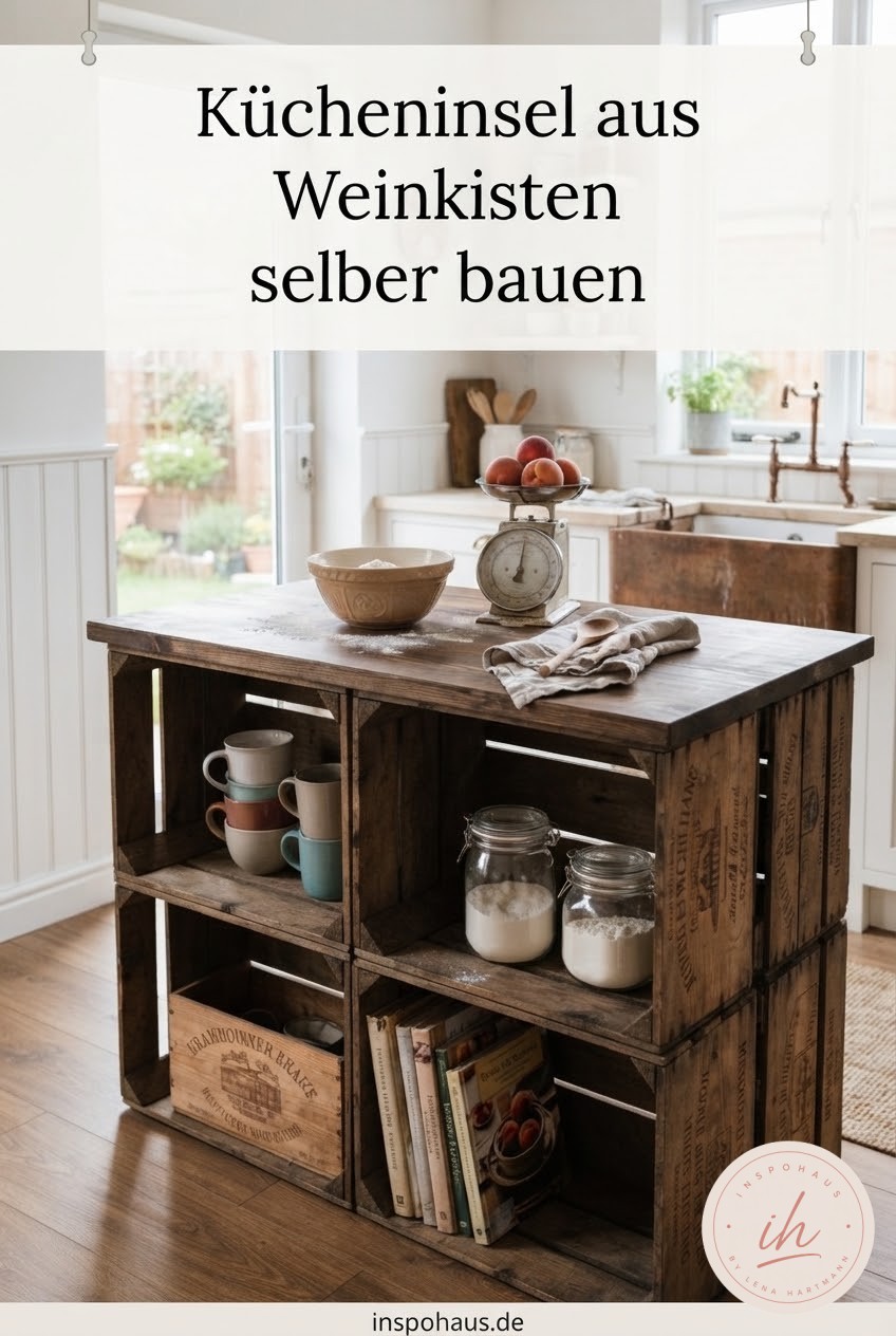 Kücheninsel aus Weinkisten selber bauen