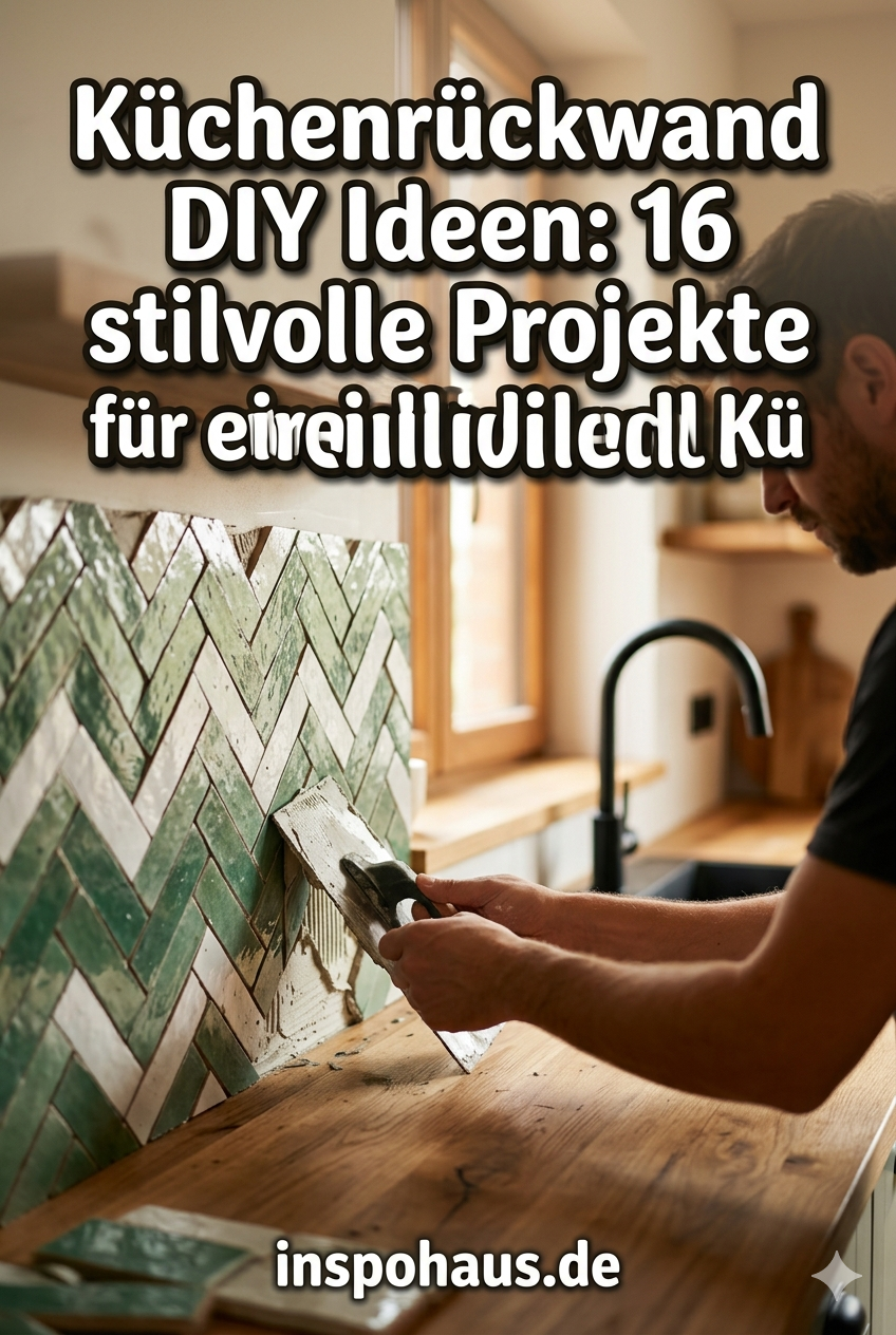 Küchenrückwand DIY Ideen: 16 stilvolle Projekte für eine individuelle Küche