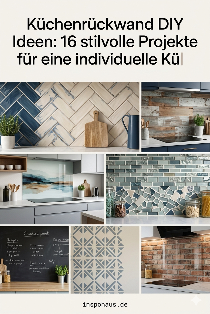 Küchenrückwand DIY Ideen: 16 stilvolle Projekte für eine individuelle Küche