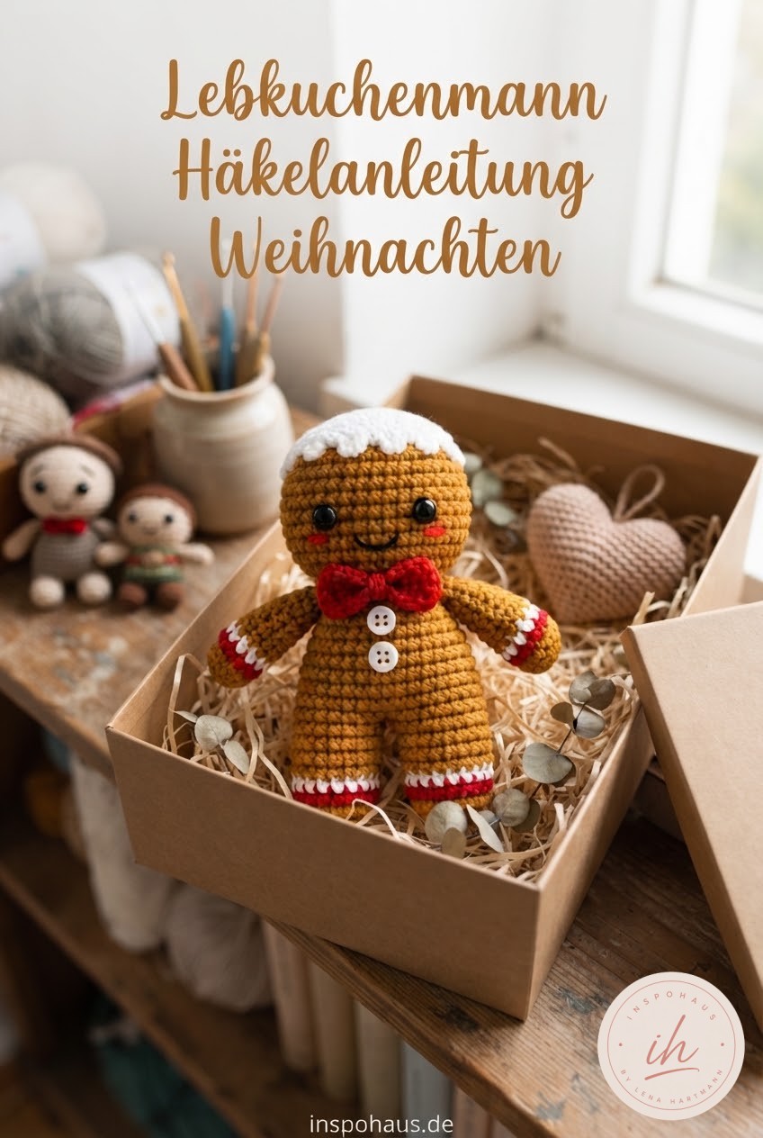 Lebkuchenmann Häkelanleitung Weihnachten