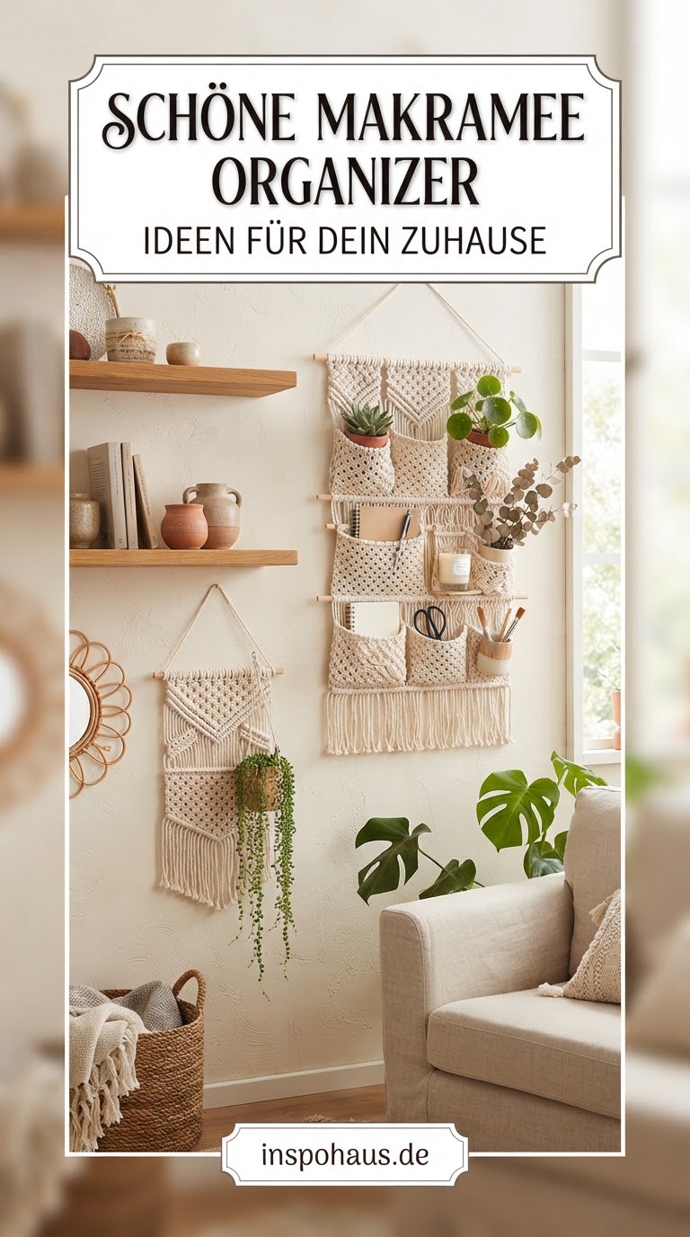 Schöne Makramee Organizer Ideen für dein Zuhause