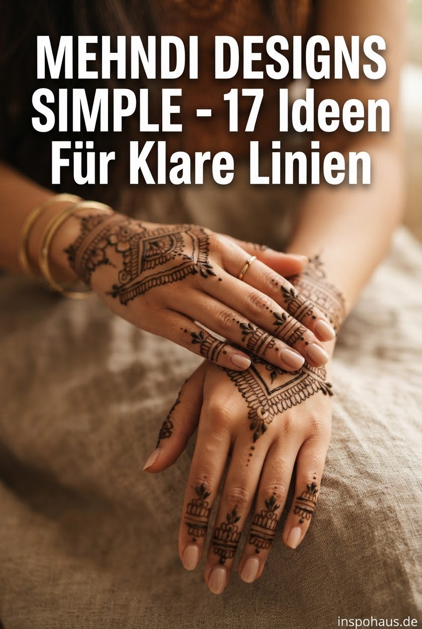 Mehndi Designs Simple - 17 Ideen Für Klare Linien