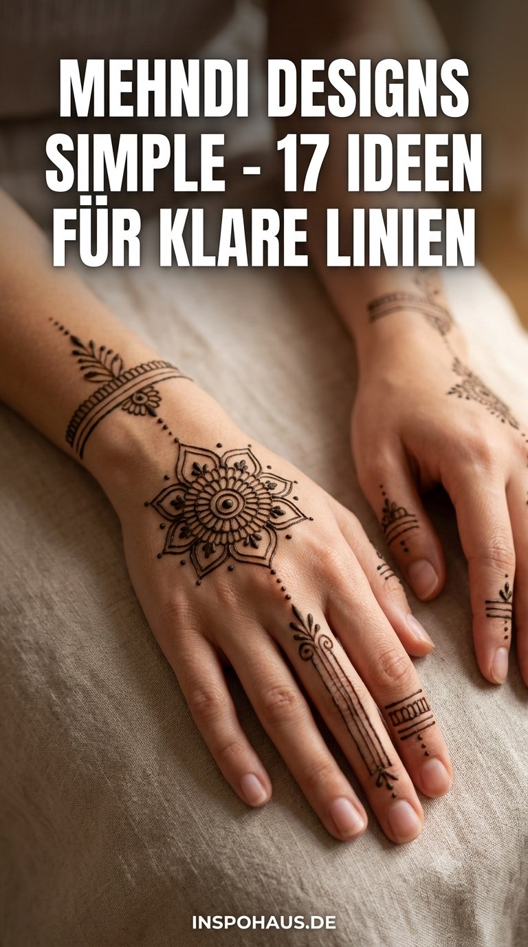 Mehndi Designs Simple - 17 Ideen Für Klare Linien