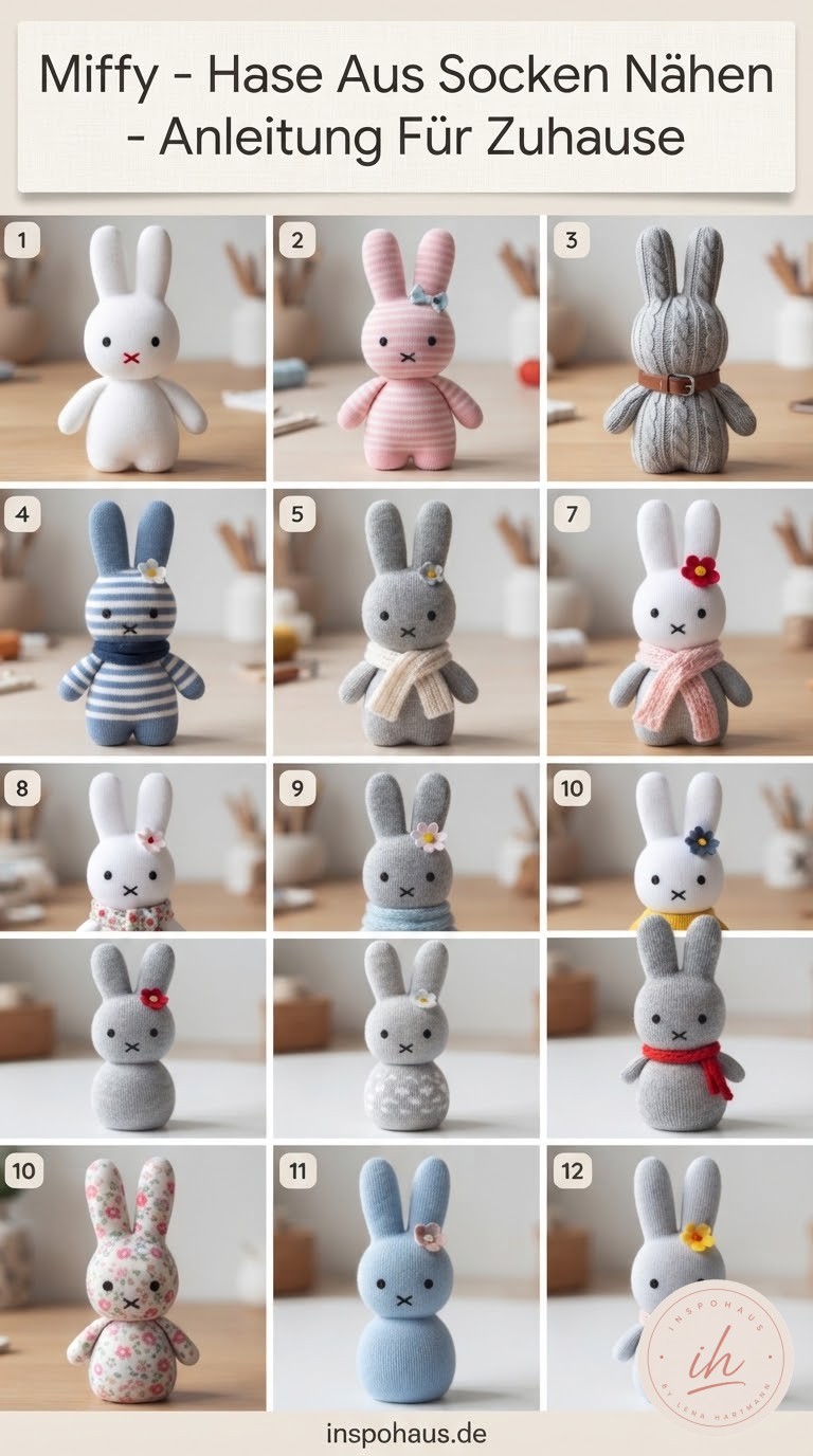 Miffy - Hase Aus Socken Nähen - Anleitung Für Zuhause