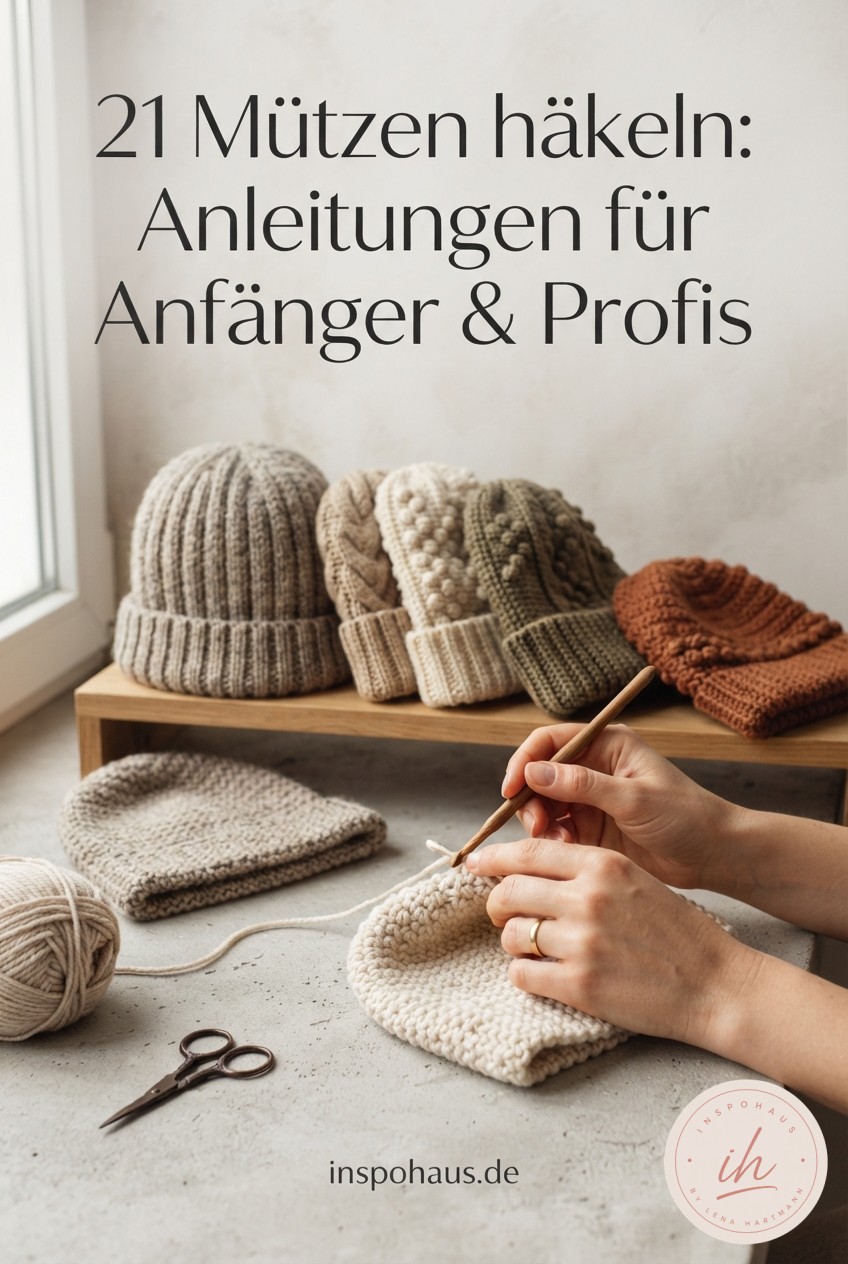 21 Mützen häkeln: Anleitungen für Anfänger & Profis