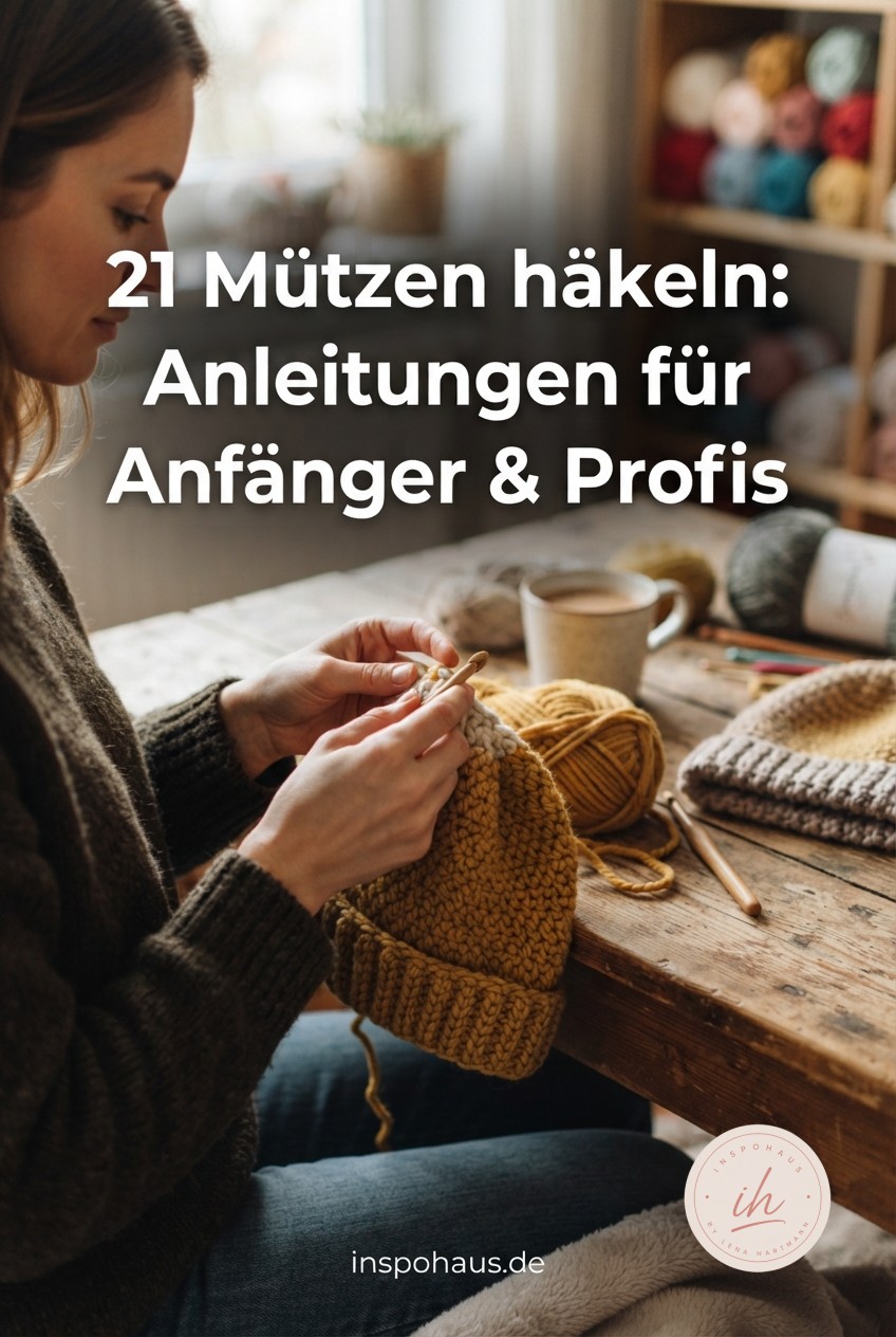 21 Mützen häkeln: Anleitungen für Anfänger & Profis