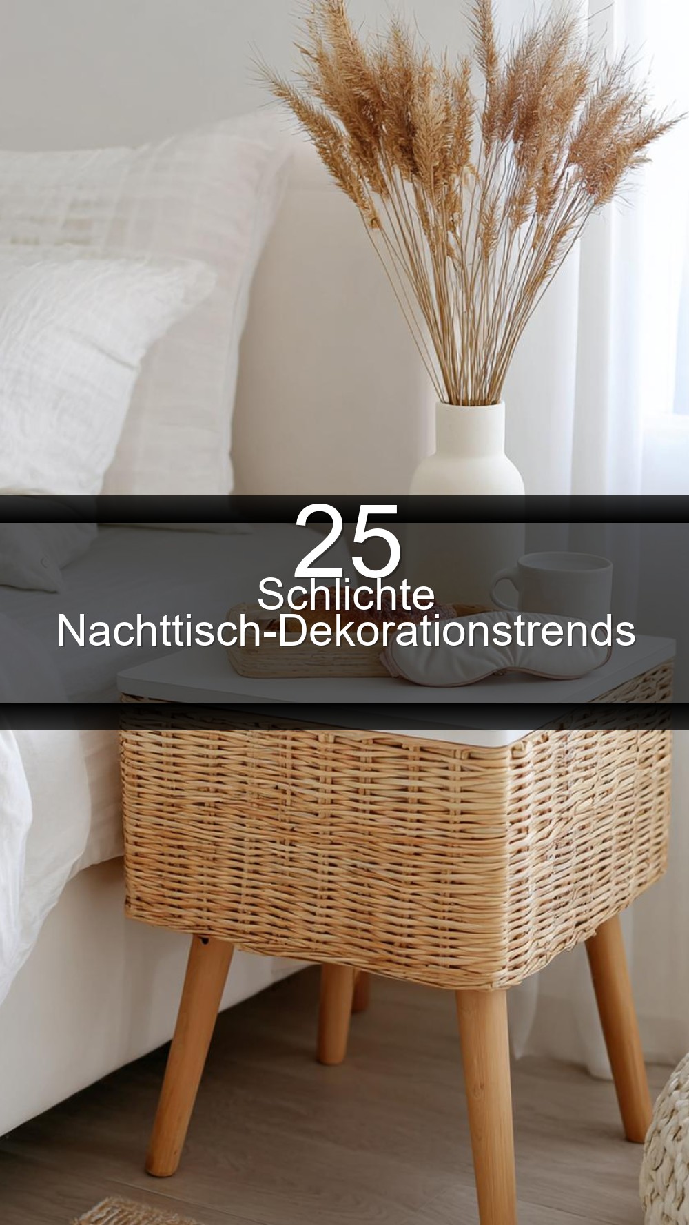 25 Schlichte Nachttisch-Dekorationstrends