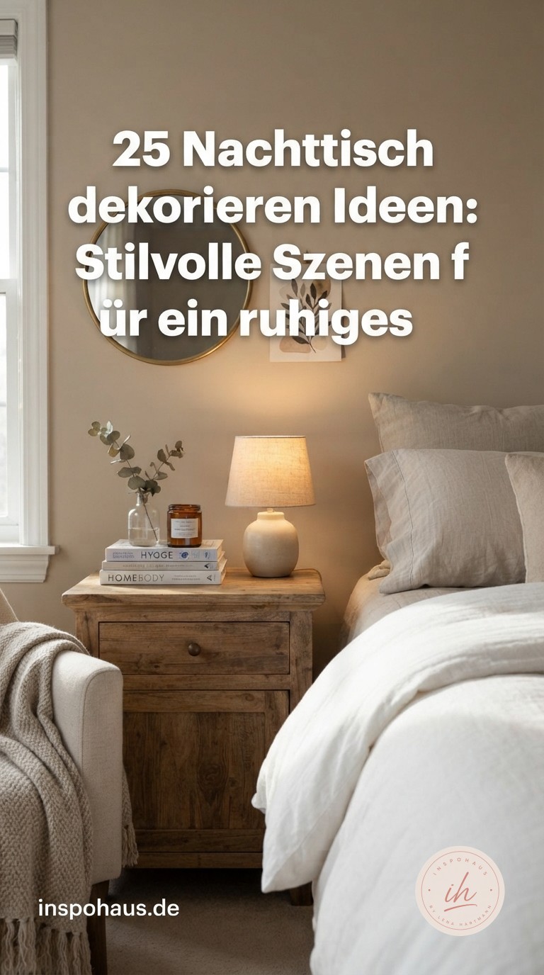 25 Nachttisch dekorieren Ideen: Stilvolle Szenen für ein ruhiges Schlafzimmer