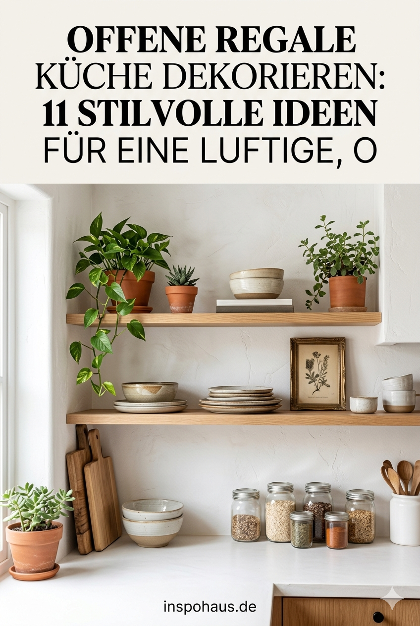 Offene Regale Küche dekorieren: 11 stilvolle Ideen für eine luftige, ordentliche Optik