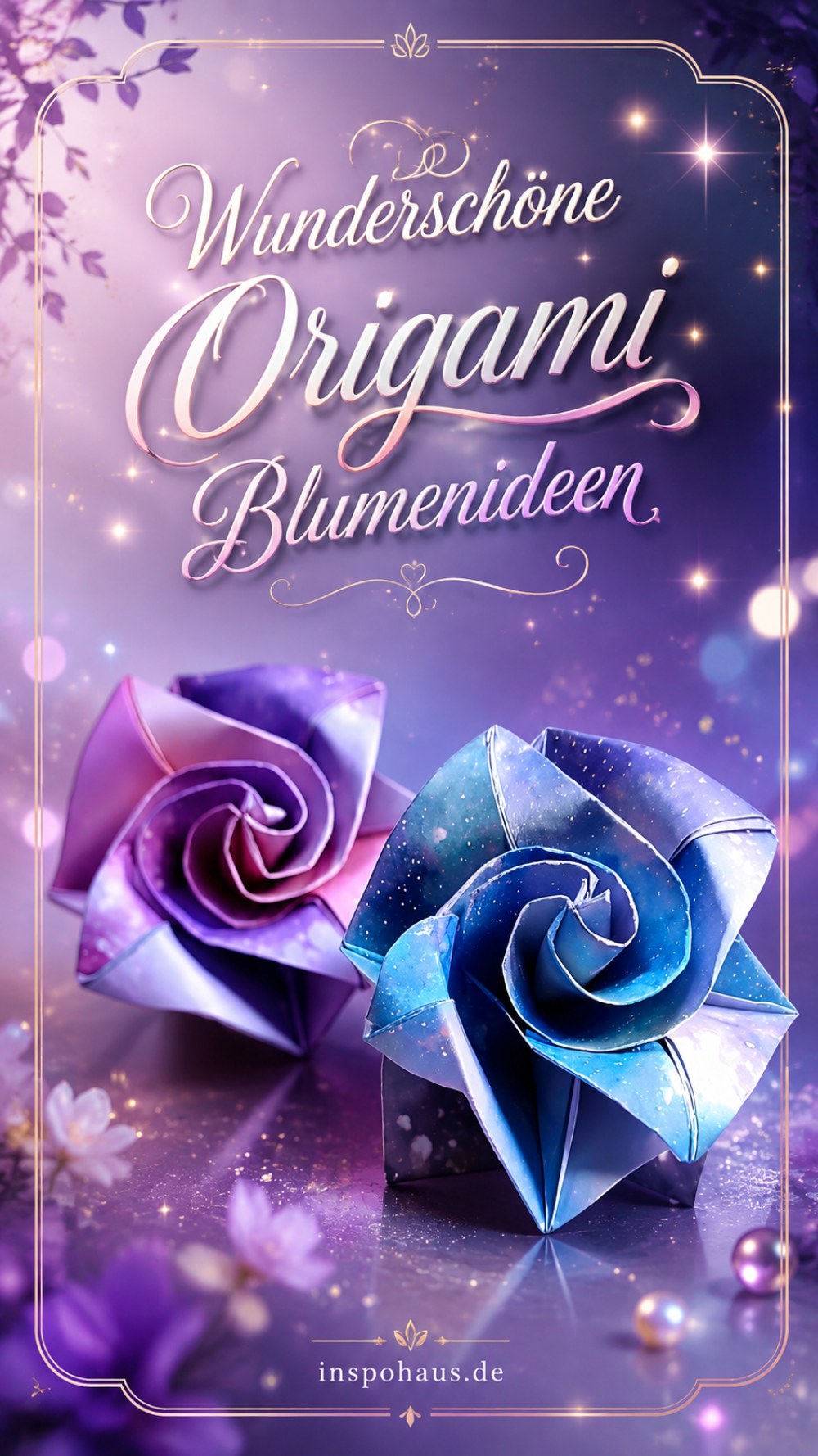 Wunderschöne Origami Blumenideen