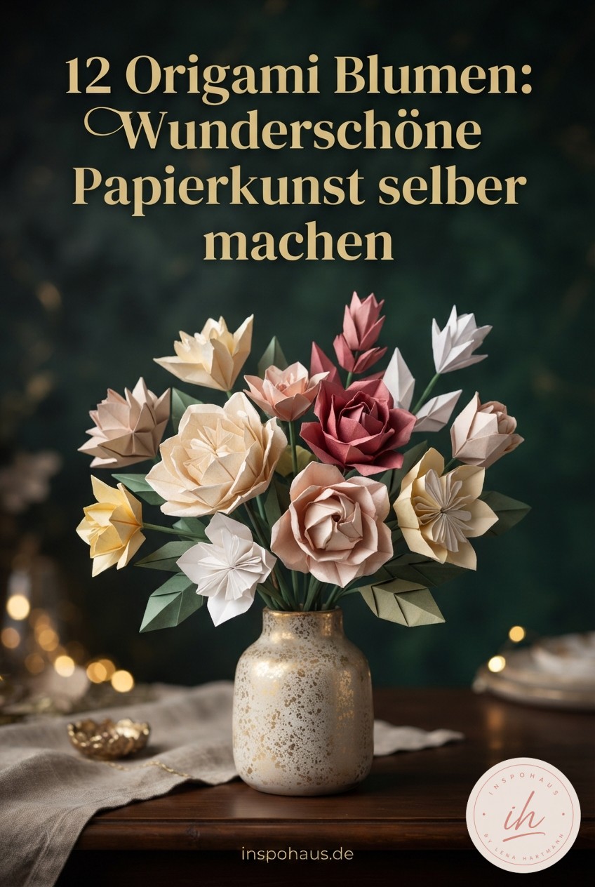 12 Origami Blumen: Wunderschöne Papierkunst selber machen