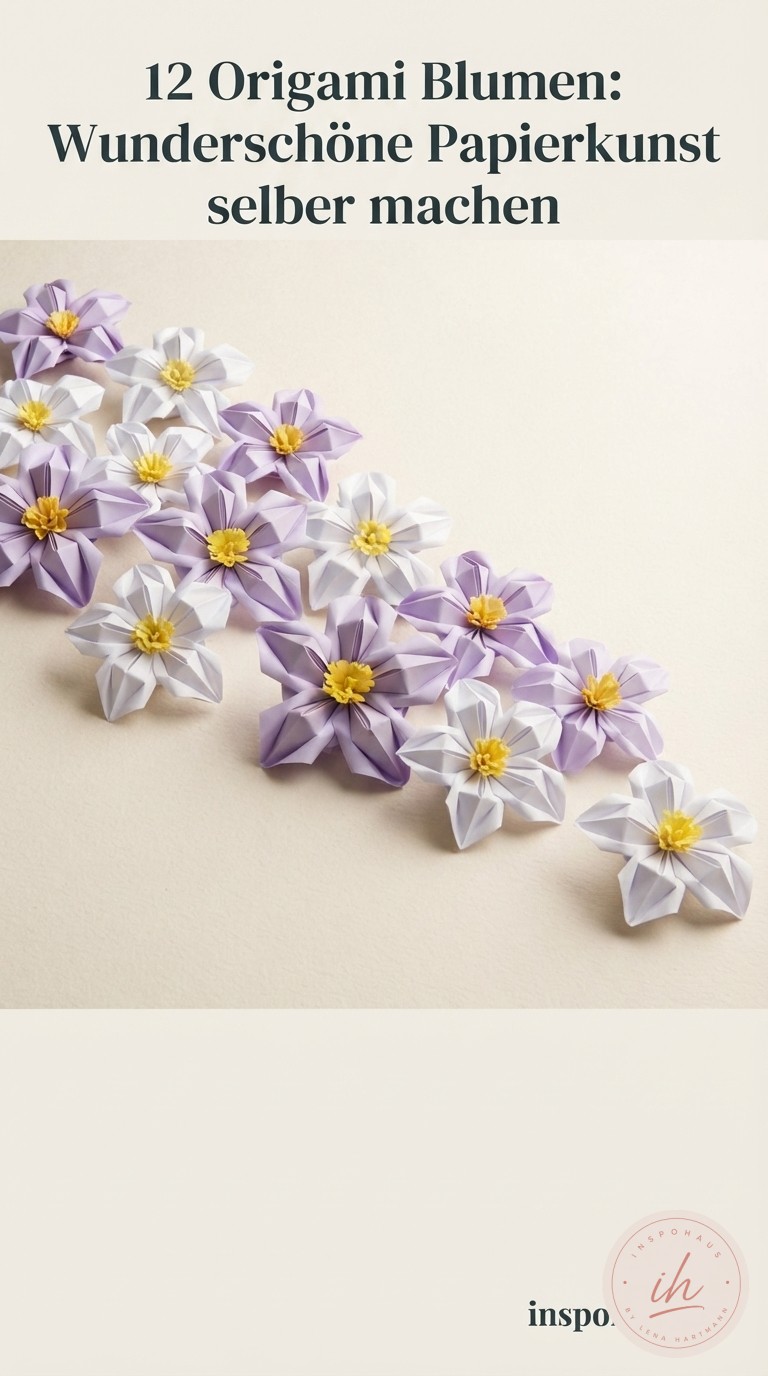 12 Origami Blumen: Wunderschöne Papierkunst selber machen