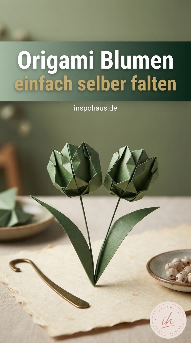 Origami Blumen einfach selber falten