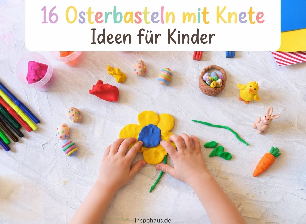 16 Osterbasteln mit Knete Ideen für Kinder