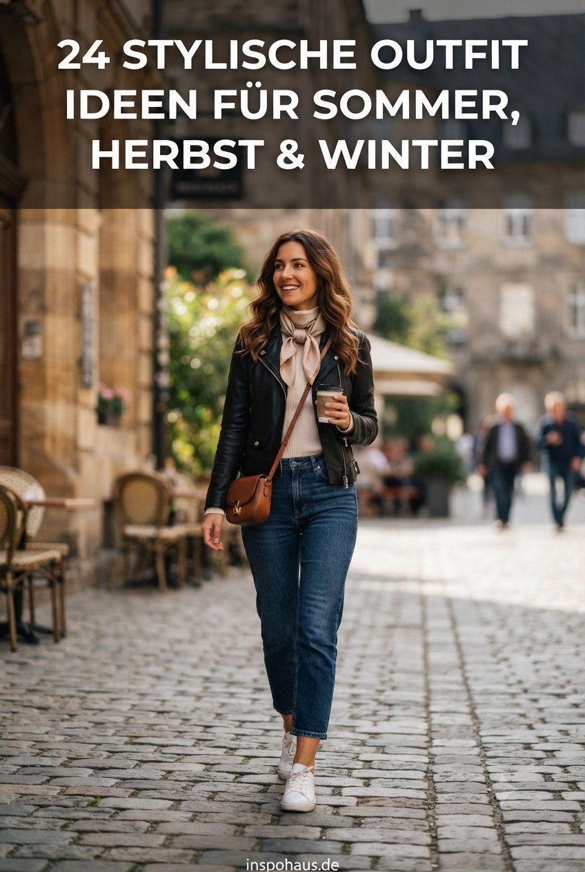 24 Stylische Outfit Ideen für Sommer, Herbst & Winter