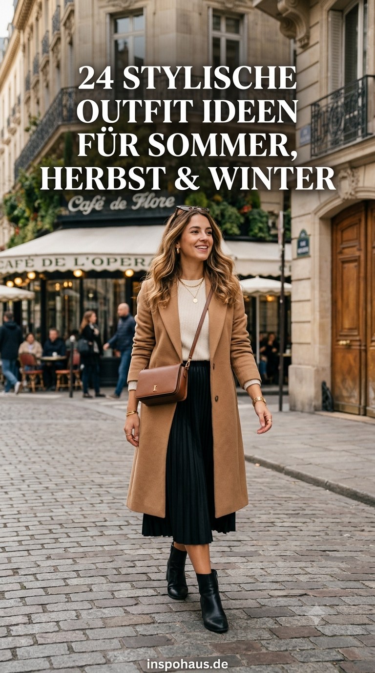 24 Stylische Outfit Ideen für Sommer, Herbst & Winter