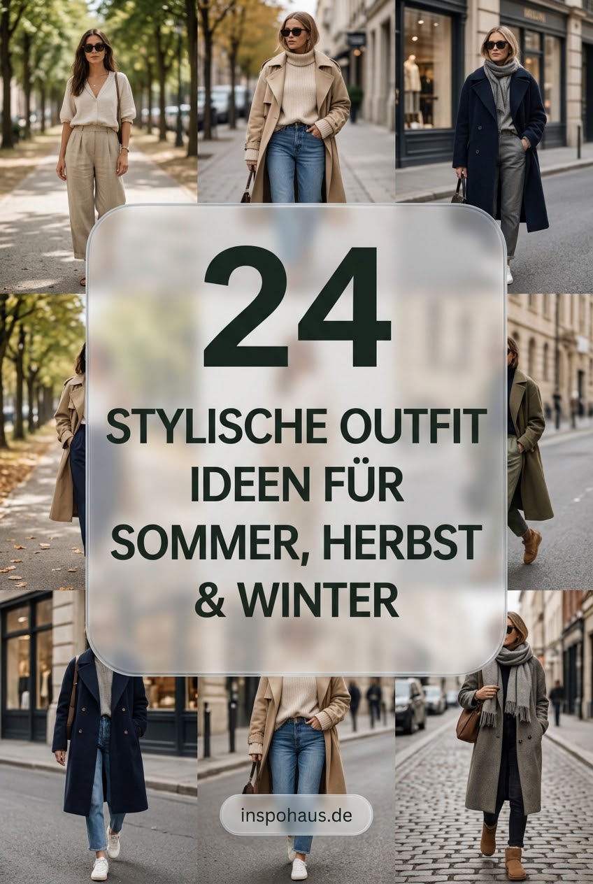 24 Stylische Outfit Ideen für Sommer, Herbst & Winter