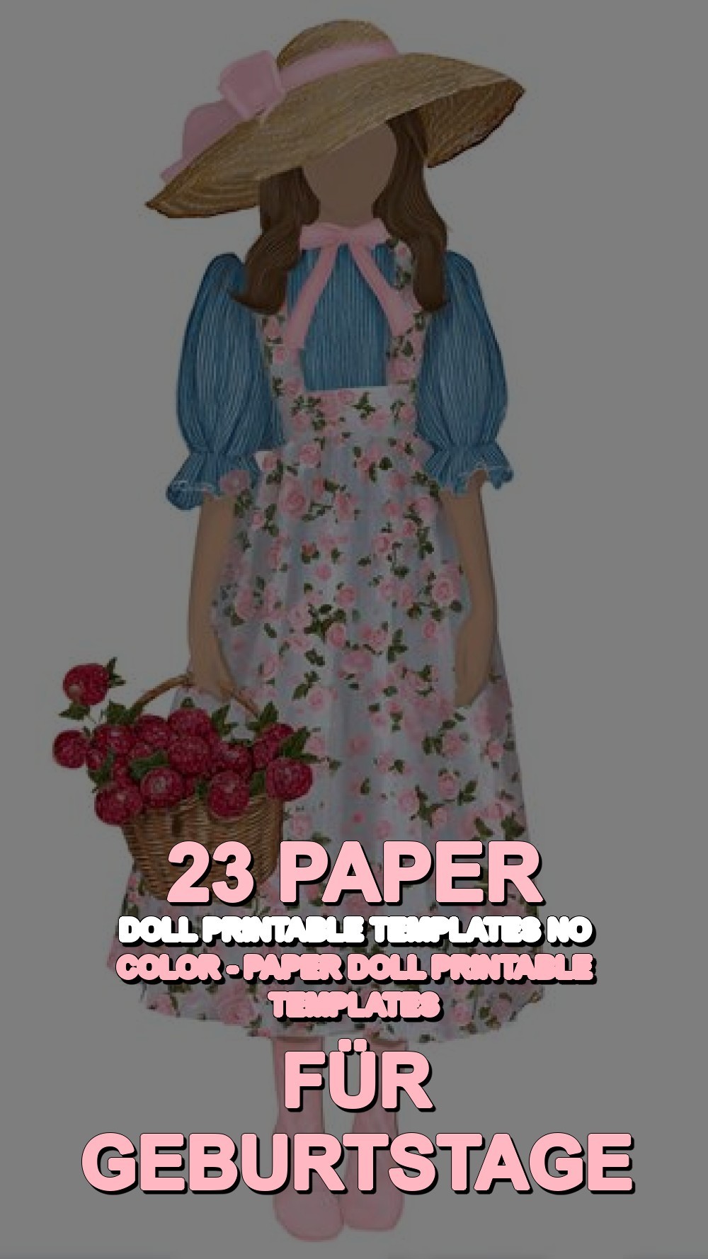 paper doll printable templates no color - Paper Doll Printable Templates für Geburtstage