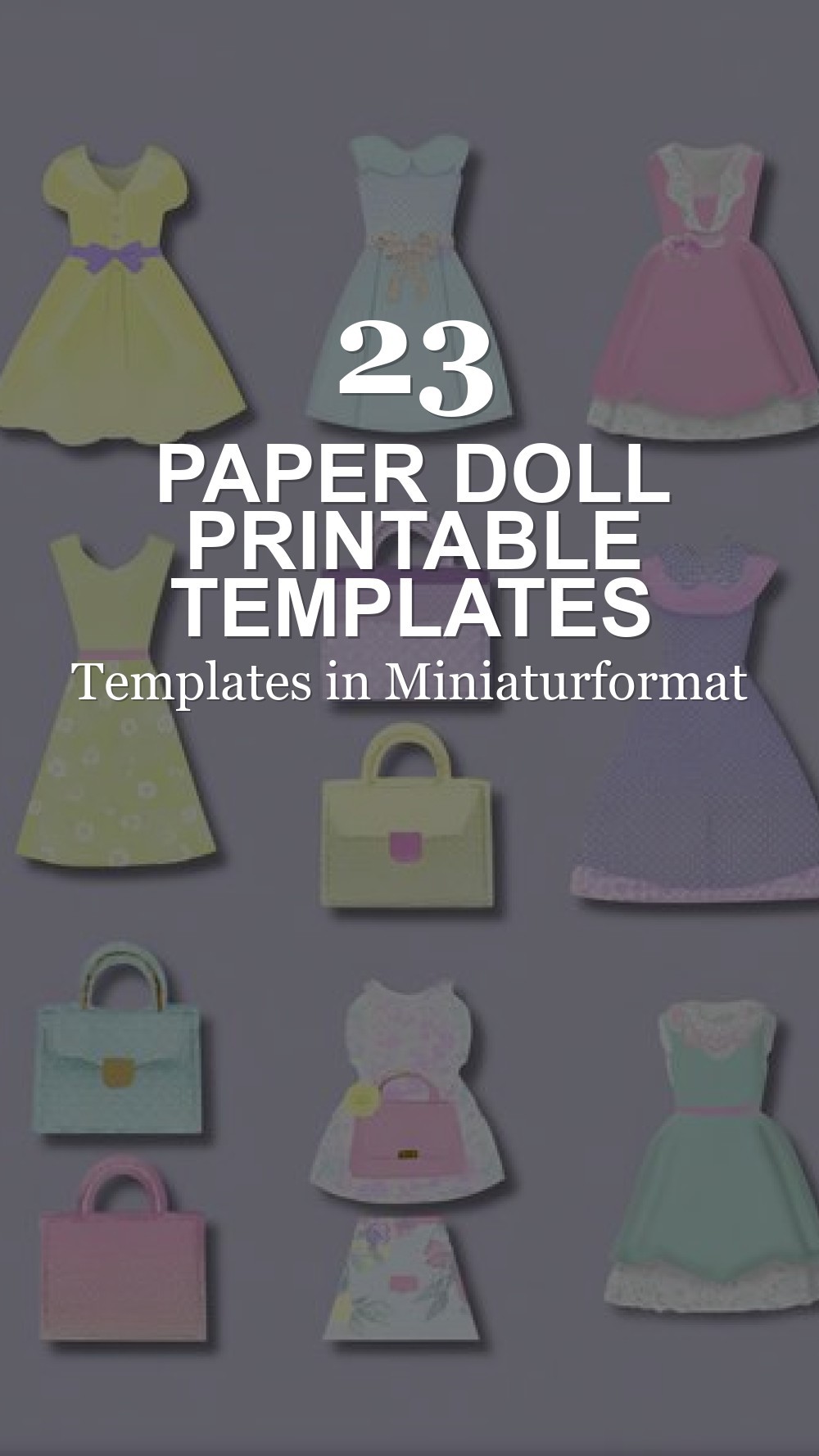 paper doll printable templates body base - Paper Doll Printable Templates in Miniaturformat