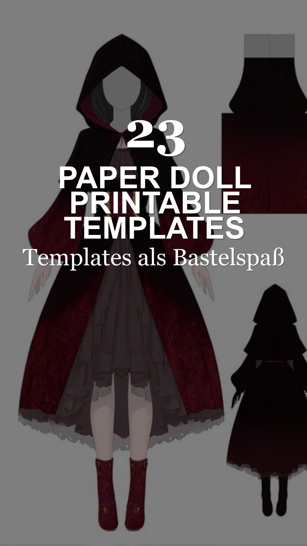 paper doll printable templates gacha - Paper Doll Printable Templates als Bastelspaß