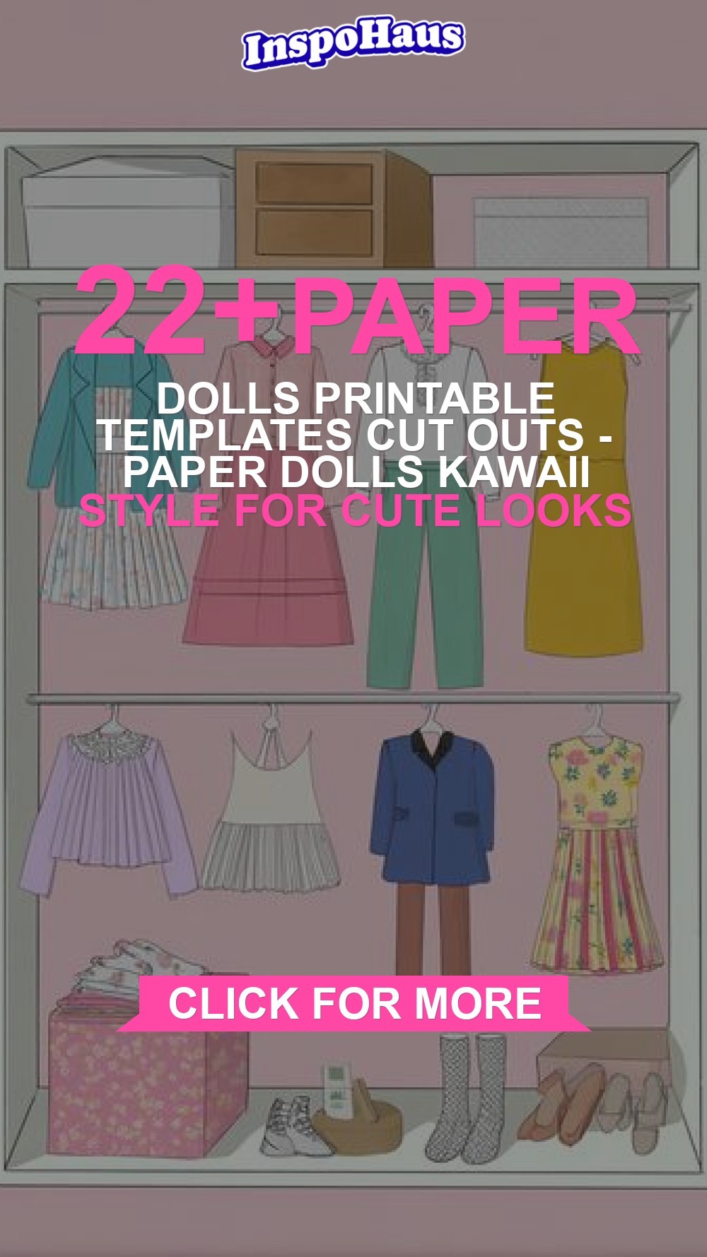 paper dolls printable templates cut outs - Paper Dolls Kawaii Style for Cute Looks