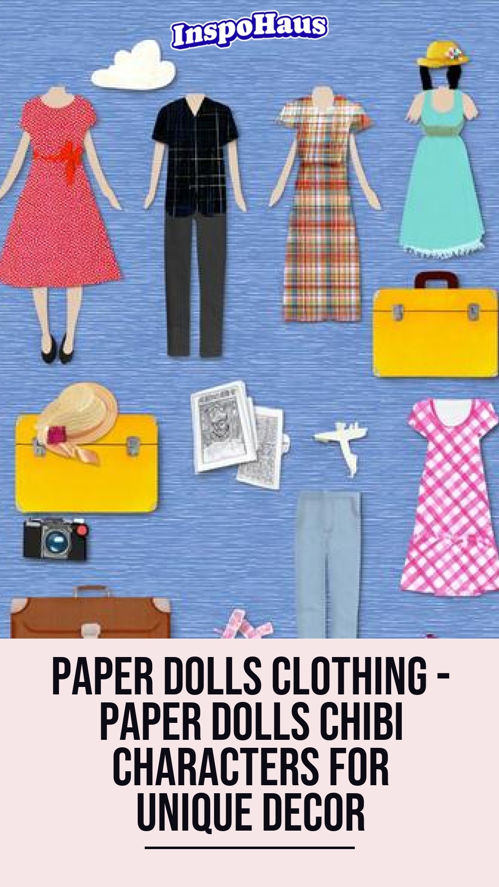 paper dolls clothing - Paper Dolls Chibi Characters for Unique Decor