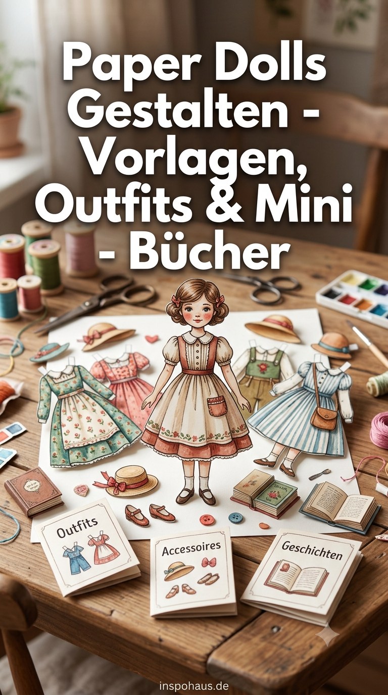 Paper Dolls Gestalten - Vorlagen, Outfits & Mini - Bücher