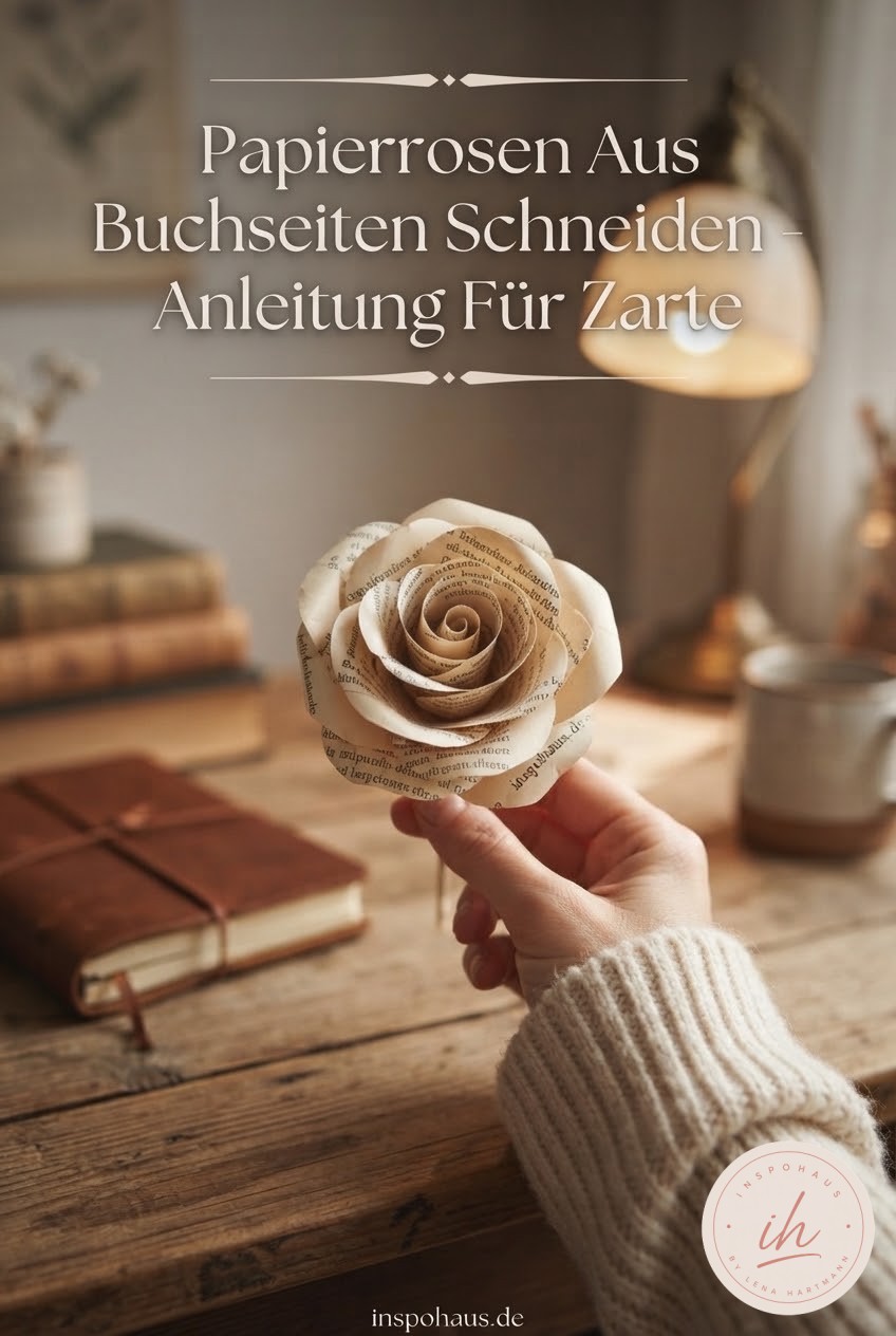 Papierrosen Aus Buchseiten Schneiden - Anleitung Für Zarte