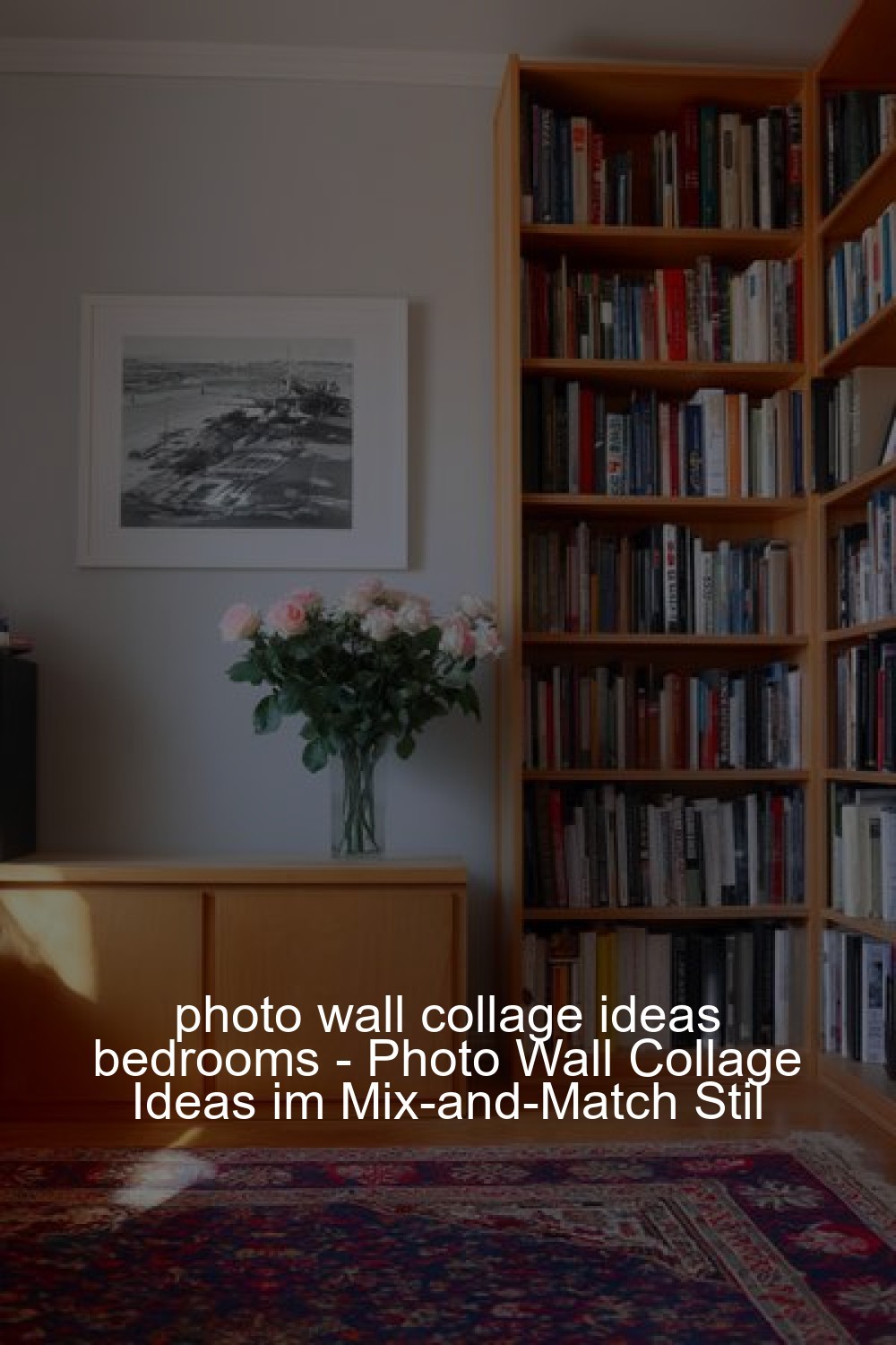 photo wall collage ideas bedrooms - Photo Wall Collage Ideas im Mix-and-Match Stil