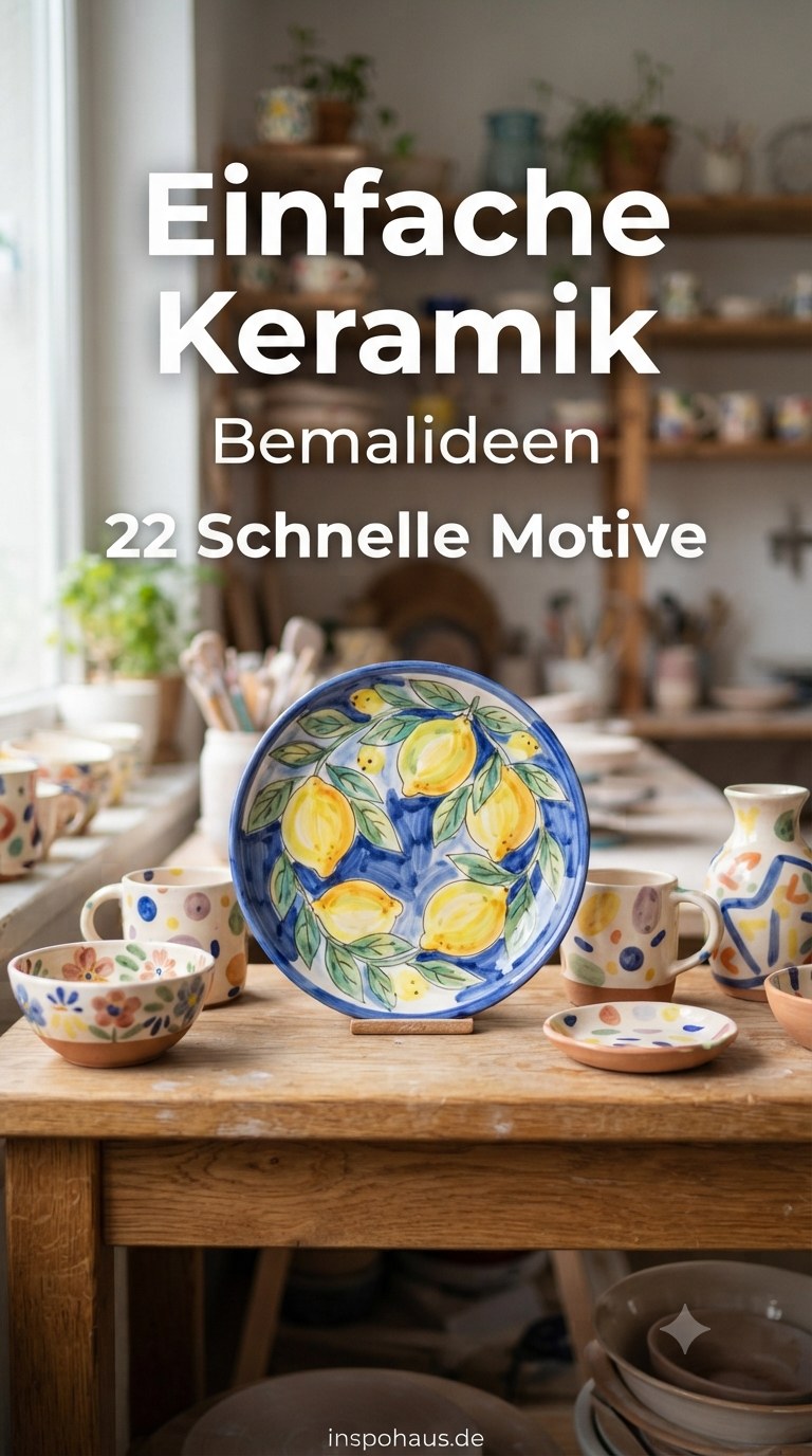 Einfache Keramik - Bemalideen - 22 Schnelle Motive