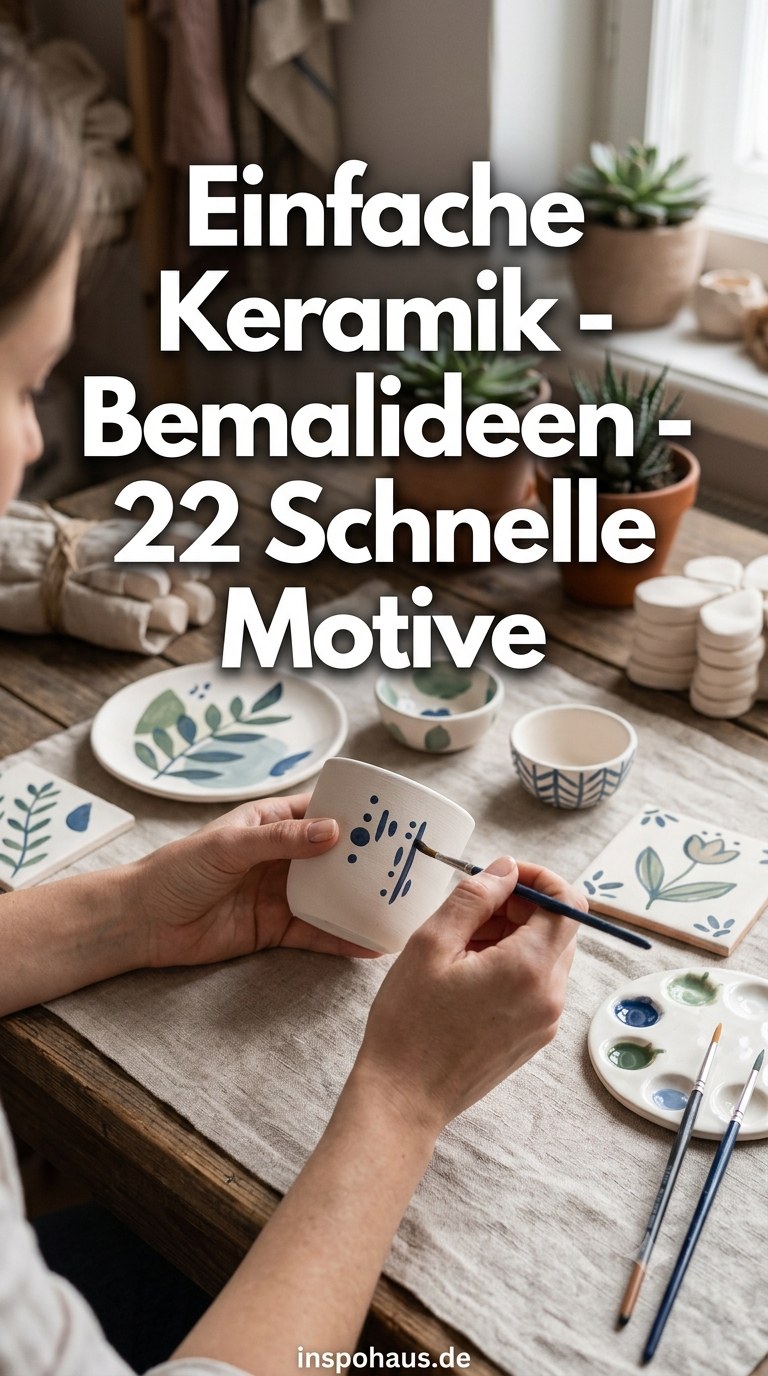 Einfache Keramik - Bemalideen - 22 Schnelle Motive