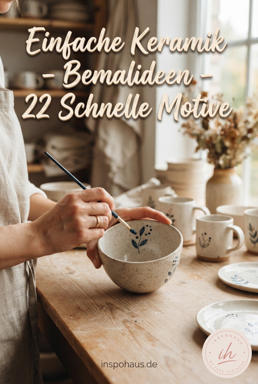 Einfache Keramik - Bemalideen - 22 Schnelle Motive