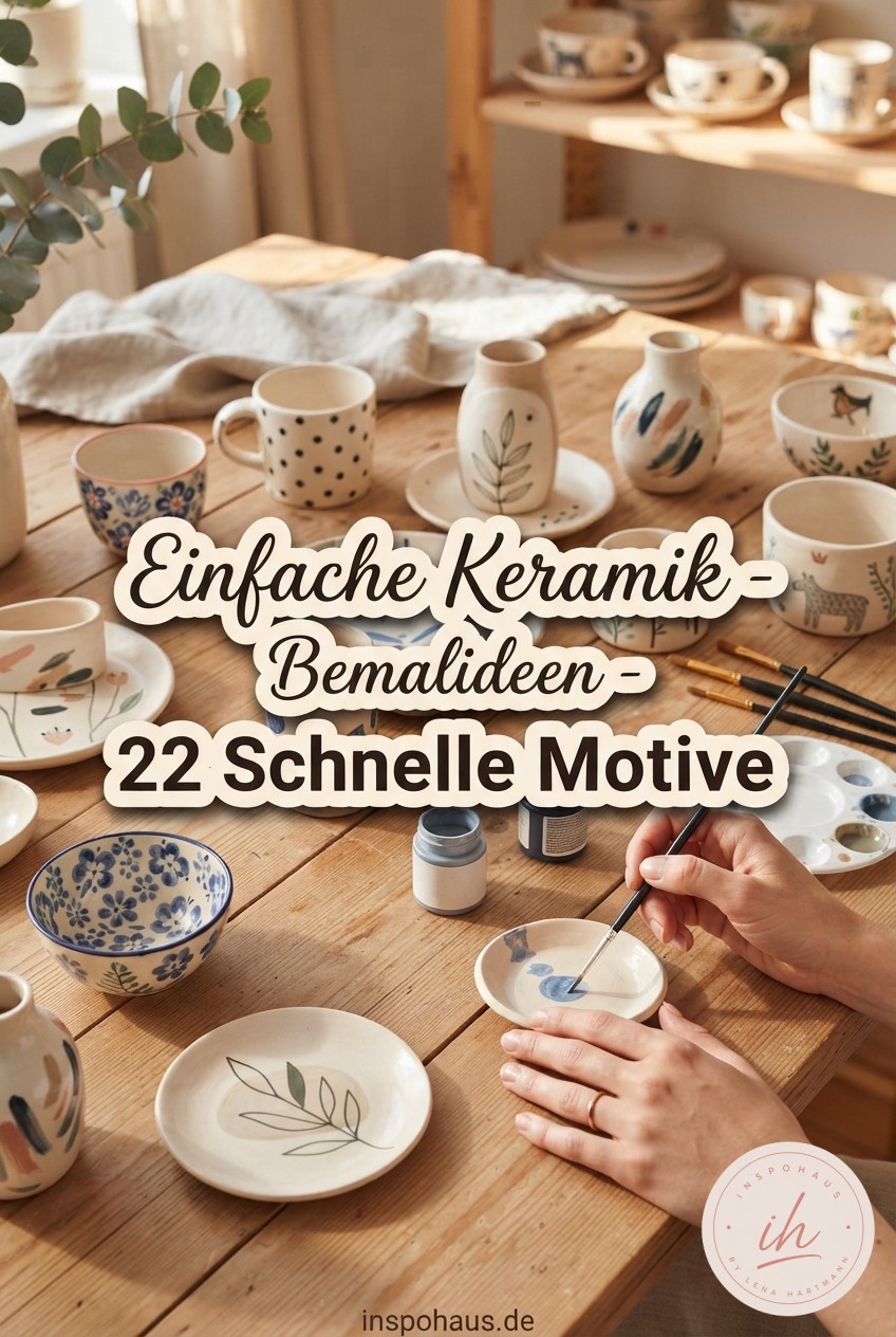 Einfache Keramik - Bemalideen - 22 Schnelle Motive