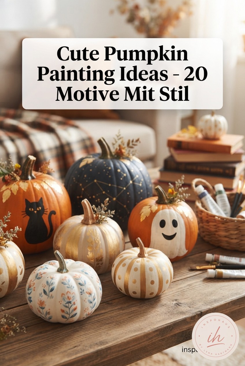 Cute Pumpkin Painting Ideas - 20 Motive Mit Stil