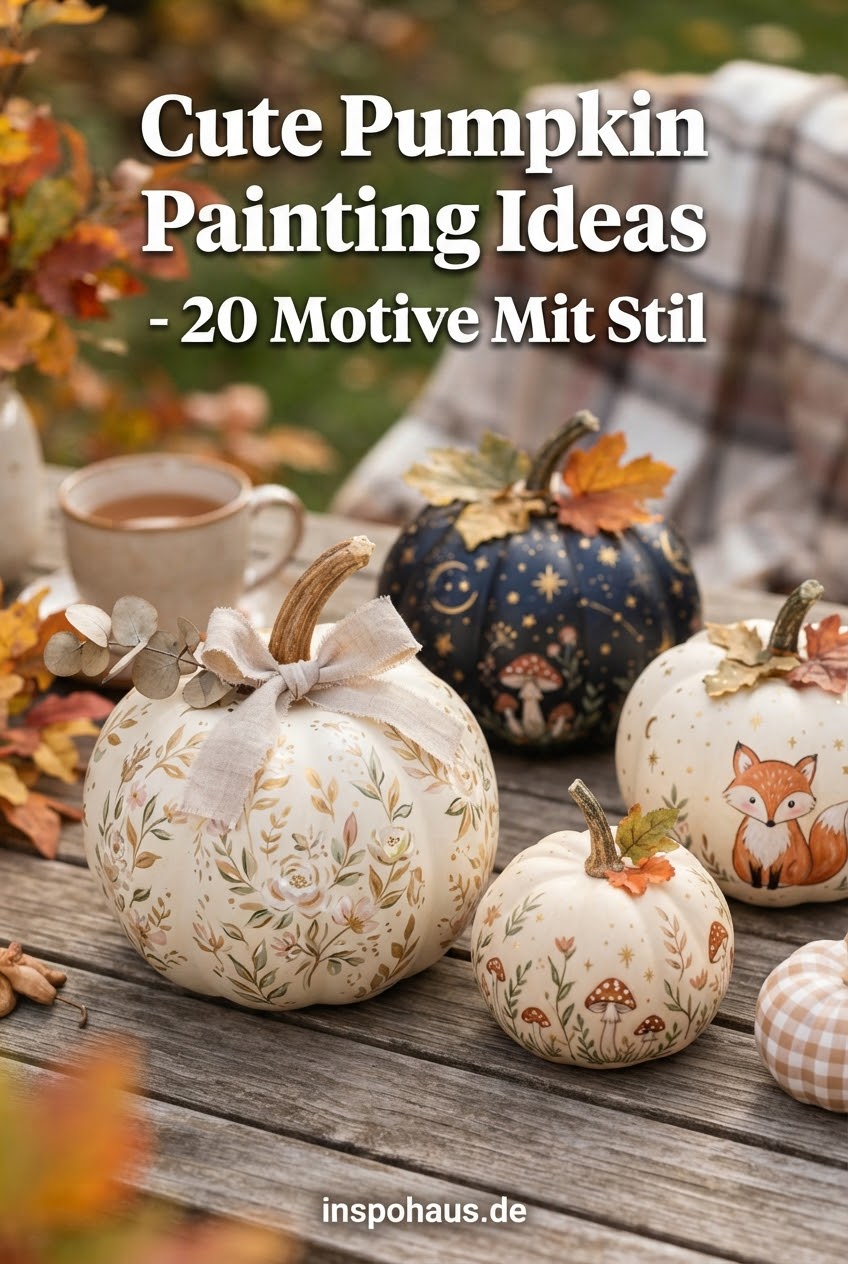 Cute Pumpkin Painting Ideas - 20 Motive Mit Stil
