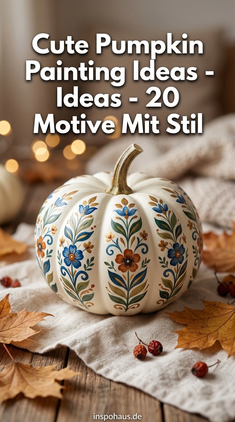 Cute Pumpkin Painting Ideas - 20 Motive Mit Stil