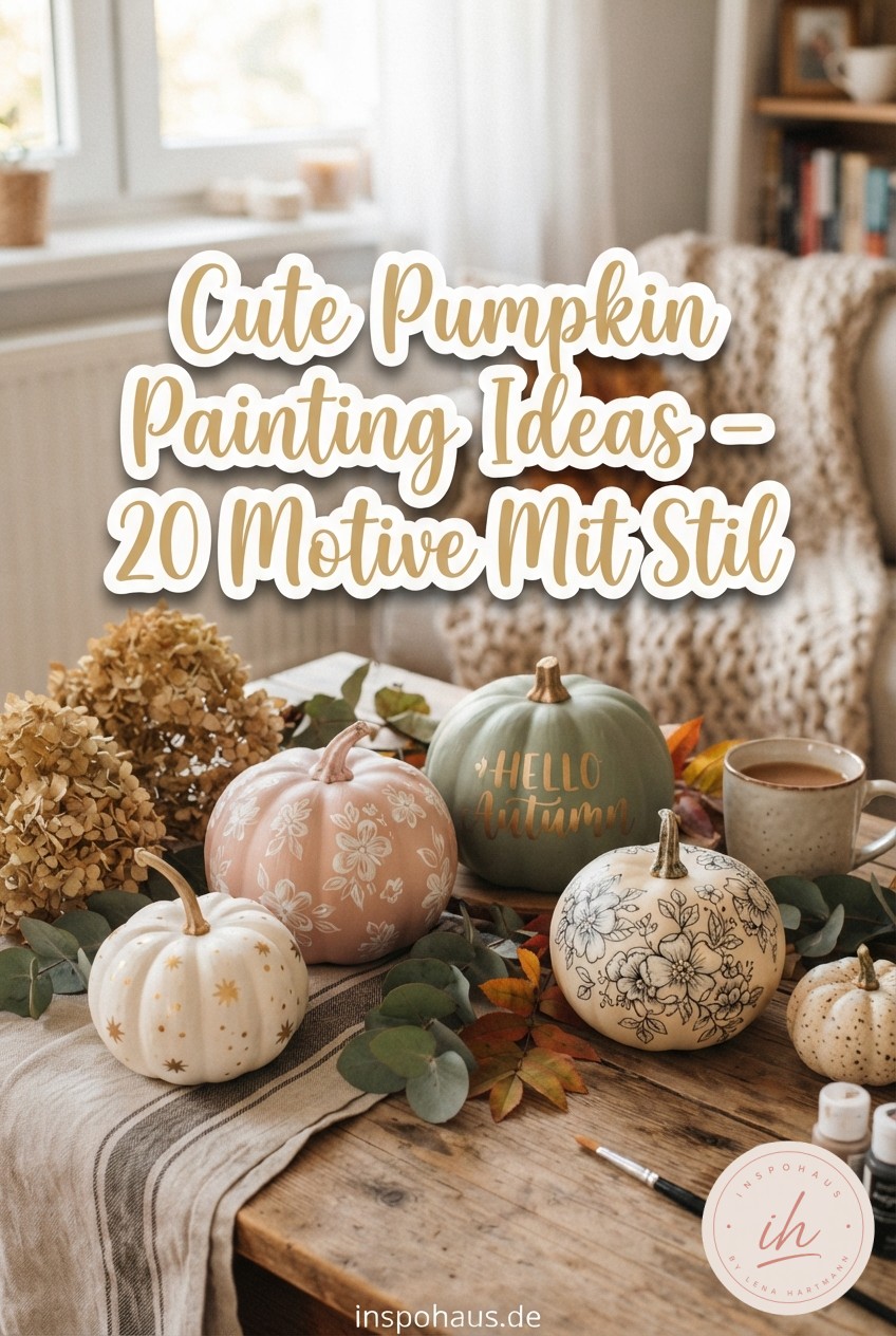 Cute Pumpkin Painting Ideas - 20 Motive Mit Stil