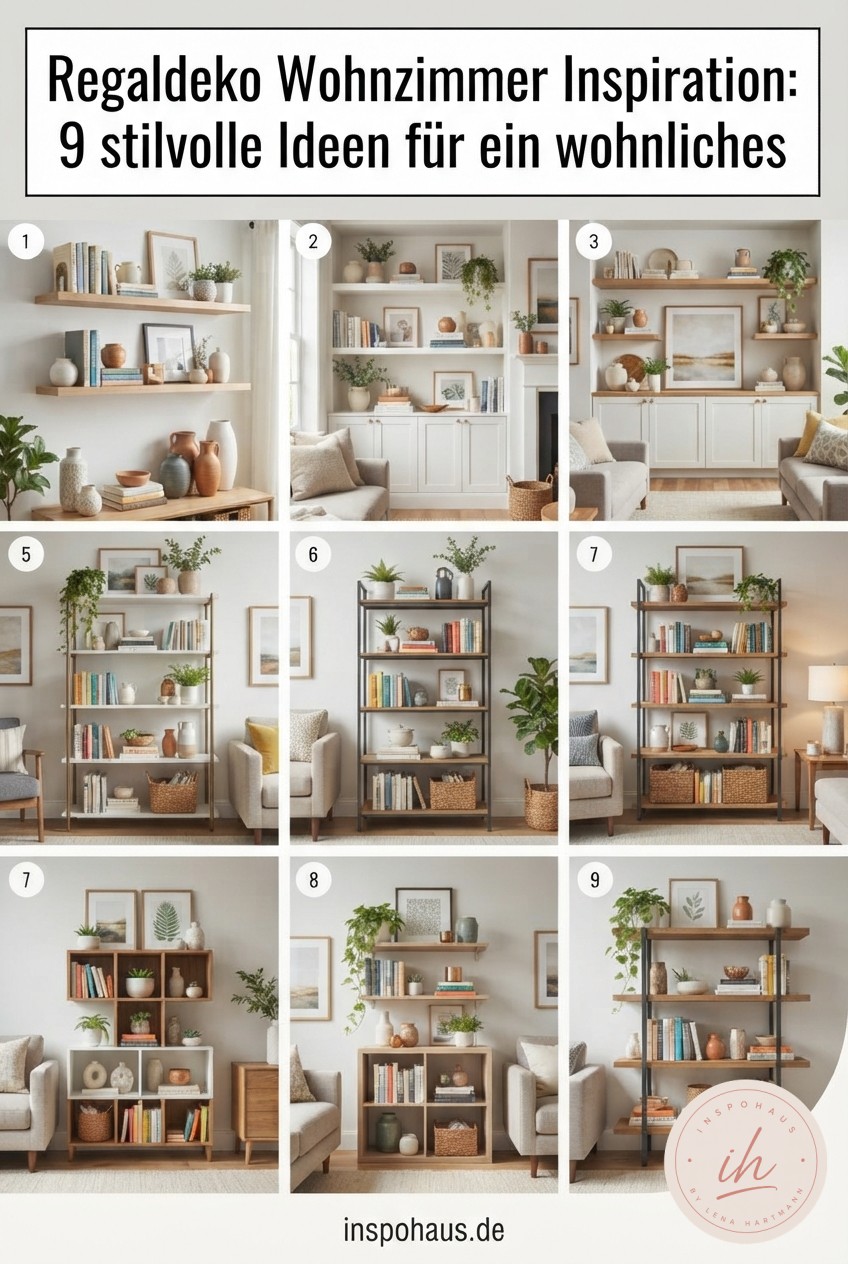 Regaldeko Wohnzimmer Inspiration: 9 stilvolle Ideen für ein wohnliches, aufgeräumtes Zuhause