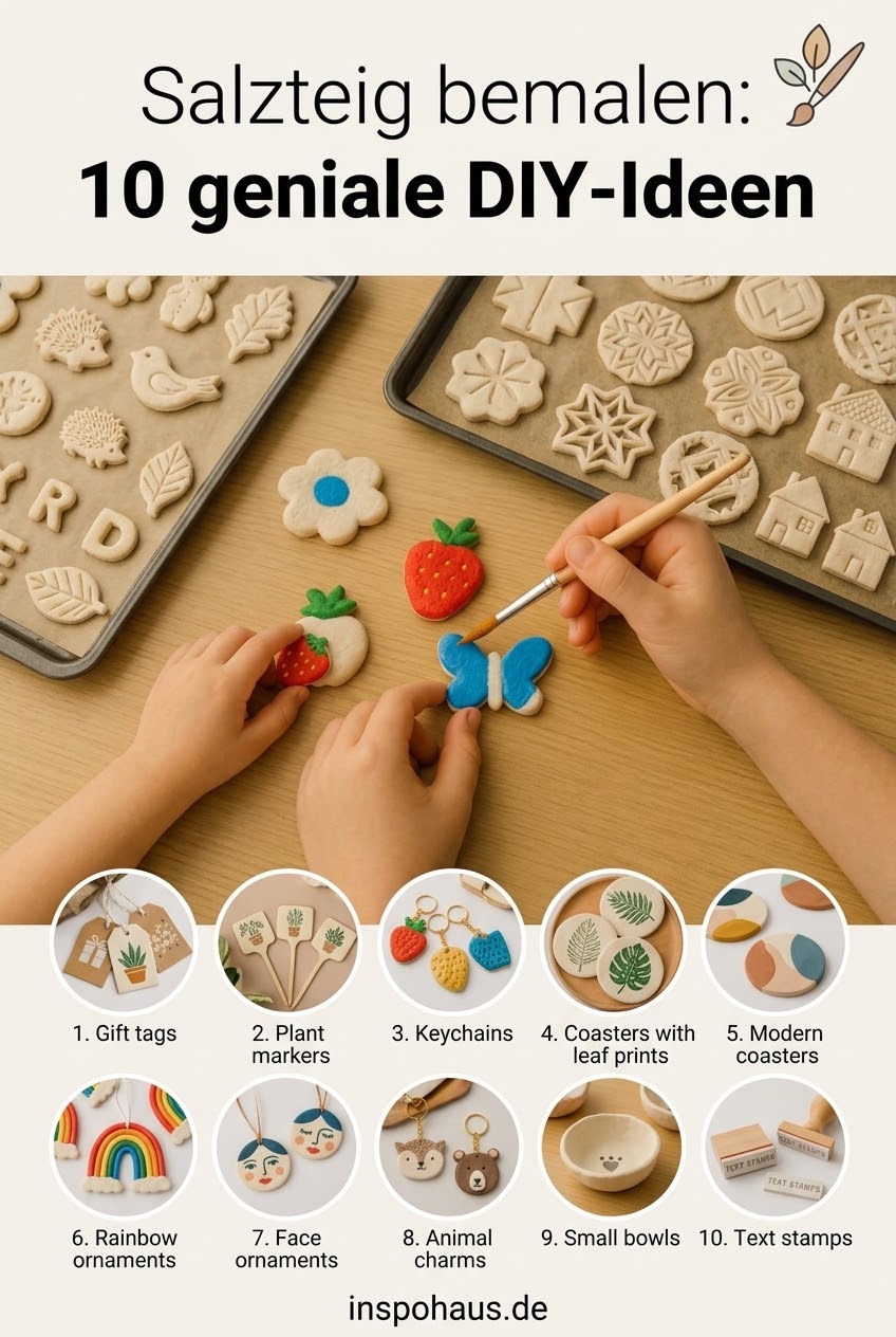 Salzteig bemalen: 10 geniale DIY-Ideen