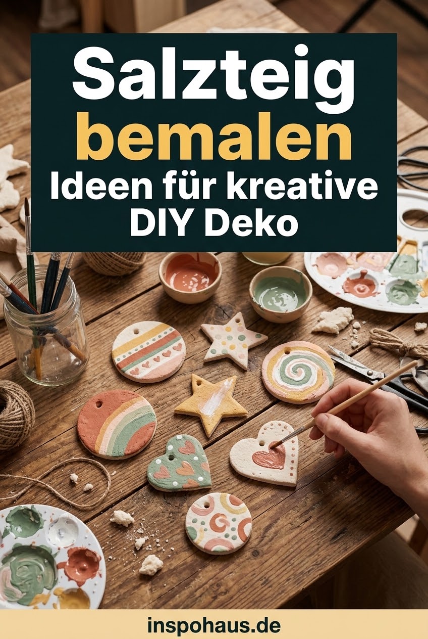 Salzteig bemalen Ideen für kreative DIY Deko