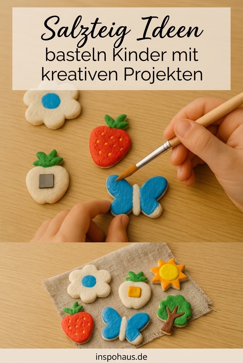 Salzteig Ideen basteln Kinder mit kreativen Projekten