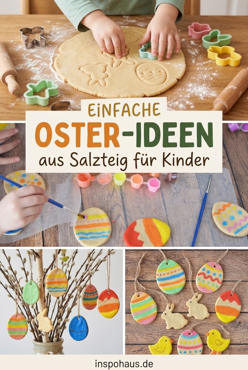 Einfache Oster-Ideen aus Salzteig für Kinder