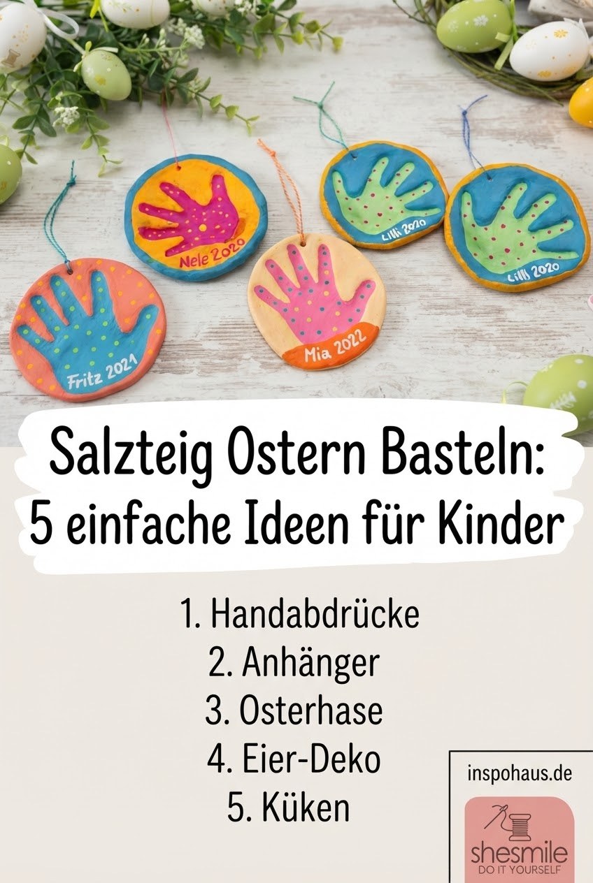 Salzteig Ostern Basteln: 5 einfache Ideen für Kinder